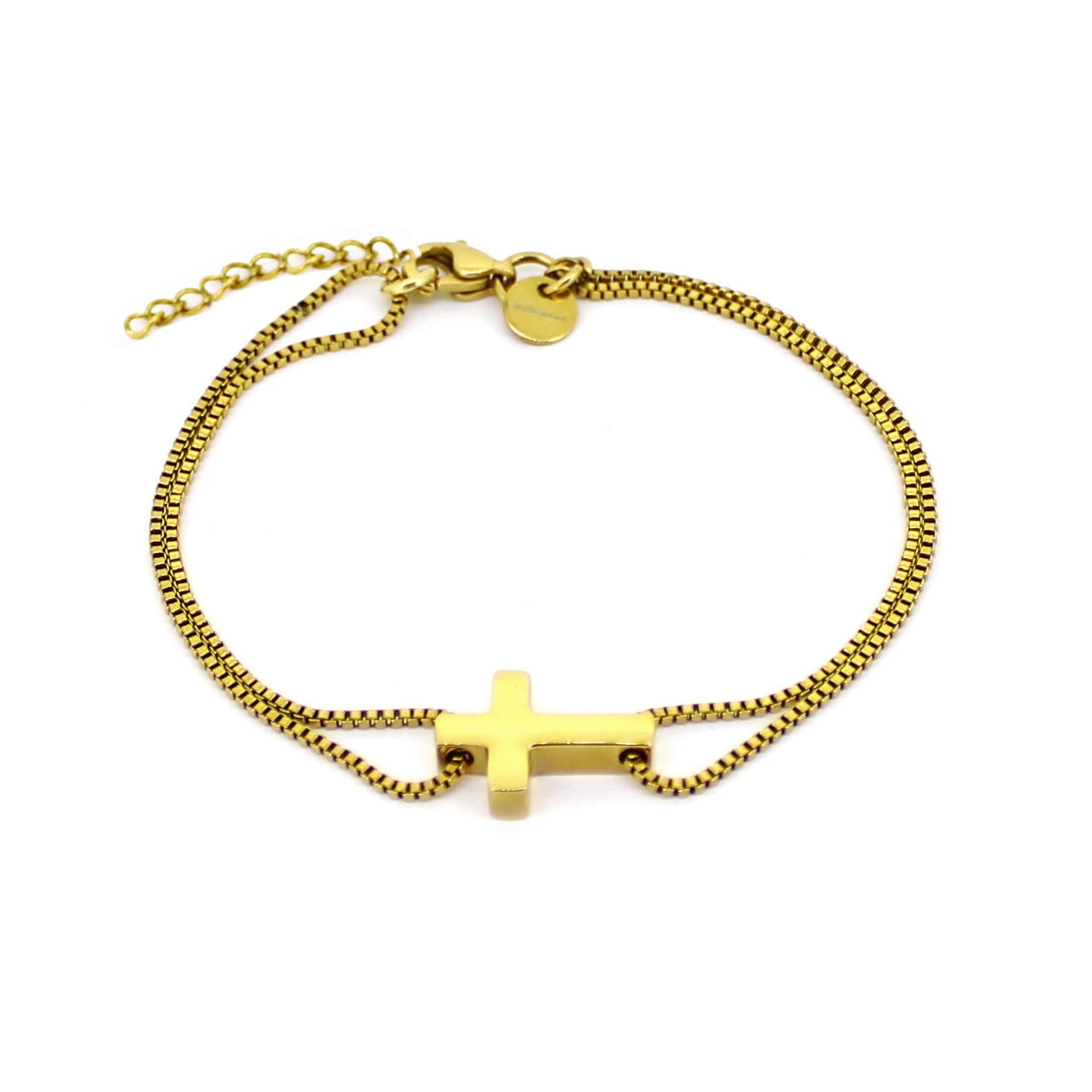 Gold Cross Bracelet